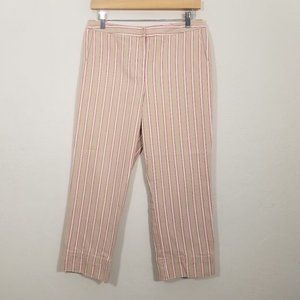 LOFT Petites Stripes Capri Pants Size 8P